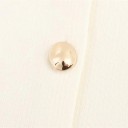 Dámská elegantní béžová vesta s výstřihem do O Zapínání na knoflíky Jednobarevná stylová vesta z lehkého polyesteru pro každodenní nošení 5