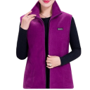 Damska fleece'owa kamizelka z zamkiem i stójką, poliester, bez rękawów, z kieszeniami do codziennego noszenia i warstwowania 6