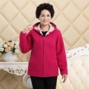 Dámska fleecová mikina na zips s kapucňou Hrejivá plyšová podšívka v trupe aj kapucni Dve predné vrecká Na chladné dni Polyester 5