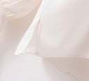 Dámská halenka s květinovým potiskem Dlouhé rukávy s vázáním u zápěstí Kulatý výstřih Volný střih Smetanově bílá Bavlna a polyester 6