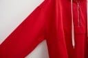 Dámská jarní bunda anorak v japonském stylu s kapucí Zip na hrudi Klokaní kapsa Pružné manžety a lem Bavlna polyester a akryl 39
