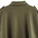 Dámská jarní bunda semišová oversize s límcem dlouhý rukáv nabíraný lem volnočasová do města i na ven i do práce na jaro 15
