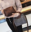 Dámska kabelka do ruky aj cez rameno 20 x 17 x 10 cm Kostkovaný vzor Pevné oblúkové uši Odnímateľný nastaviteľný popruh Kovové nožky 5
