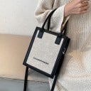 Dámská kabelka do ruky i přes rameno 19,5 x 23 x 9 cm Obdélníkový tvar Kontrastní lemování Dvě krátká ucha Nastavitelný dlouhý popruh 6