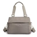 Dámská kabelka do ruky i přes rameno Taška z nylonu a polyesteru s několika oddíly na zip a odnímatelným popruhem 30 x 23 x 12 cm 3