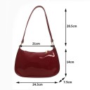 Dámská kabelka s přívěškem třešně 24,5 x 7,5 x 28,5 cm Stylová taška z umělé kůže s polyesterovou podšívkou 4