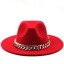 Damska kapelusz z łańcuszkiem A2449 4