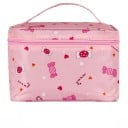 Dámská kosmetická taška kufříkového tvaru s potiskem Rukojeť a zip kolem víka Polyester 15 x 16 x 22 cm Na líčidla a toaletní potřeby 4