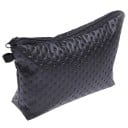 Dámská kosmetická taška na zip z PU kůže 22,5 x 5 x 12,5 cm Pouzdro na líčidla a drobnou kosmetiku s poutkem Elegantní povrchová úprava 1