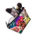 Dámská kosmetická taška s ilustrovaným potiskem Portréty žen a africké motivy Polyesterová taštička na zip 13 x 21,5 cm Pouzdro na líčidla 33