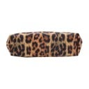 Dámská kosmetická taška s leopardím vzorem Zapínání na zip s kulatým přívěskem Černá podšívka Polyester 15 x 6,5 x 26 cm 3