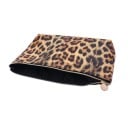 Dámská kosmetická taška s leopardím vzorem Zapínání na zip s kulatým přívěskem Černá podšívka Polyester 15 x 6,5 x 26 cm 5