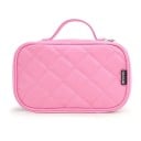Dámská kosmetická taška s uchem Prošívaný vzor kosočtverců Materiál PVC a nylon Rozměry 12 x 8 x 20 cm Zapínání na zip Na cesty 2