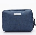 Dámská kosmetická taška z polyesteru 17 x 12,5 x 7 cm Organizér na kosmetiku na zip Melírovaná látka Světlá podšívka Poutko na boku 6