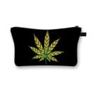 Damska kosmetyczka z kolorowym nadrukiem Psychodeliczne i kwiatowe wzory Kosmetyczka na zamek z uchwytem Poliester 13 x 21,5 cm 3