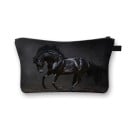 Damska kosmetyczka z nadrukiem koni Etui na zamek z uchwytem Poliester 13 x 21,5 cm Na kosmetyki, pędzle i drobiazgi do torebki 20