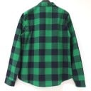 Dámska kostkovaná blúzka s dlhým rukávom Voľnejší strih Šnurovanie vo výstrihu Dve náprsné vrecká s klopou Stojáčik Bavlna a polyester 6