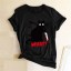 Damska koszulka z nadrukiem czarnego kota 1