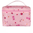 Dámska kozmetická taška kufríkového tvaru s potlačou Rukoväť a zips okolo veku Polyester 15 x 16 x 22 cm Na líčidlá a toaletné potreby 4