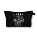 Dámska kozmetická taška s čarodejníckym a halloweenským motívom 13 x 21,5 cm Ploché tvar so zipsom a pútkom Výrazná potlač Polyester 10