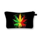 Dámska kozmetická taška s farebným potlačom Psychedelické a kvetinové vzory Puzdro na zips s pútkom Polyester 13 x 21,5 cm 7