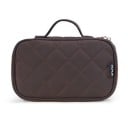 Dámska kozmetická taška s uchom Prešívaný vzor kosočtvercov Materiál PVC a nylon Rozmery 12 x 8 x 20 cm Zapínanie na zips Na cesty 3