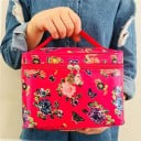 Dámska kozmetická taška vo forme kufríka s rukojetou Dvojitý zips po obvode Materiál polyester Rozmery 16 x 15 x 23 cm Na líčidlá a starostlivosť 8