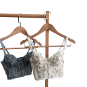 Dámská krajková podprsenka s vyšívaným vzorem a prodlouženým střihem polyester elastan nylon lycra akryl spodní prádlo pro nošení 5