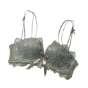 Dámska krajková podprsenka s vyšívaným vzorom a mašľou elastan nylon ľahké spodné prádlo s jemnými ramienkami pre každodenné nosenie 2