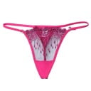 Dámská krajková tanga G-string Svůdné prádlo s průsvitnou síťovinou a krajkovými kapkami Univerzální velikost pro pas 60 až 72 cm 6