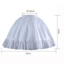 Dámská krátká bílá nadýchaná spodnička Délka 45 cm Pas 50–95 cm Průměr 55 cm Tylová podsukně pod slavnostní a taneční šaty 4