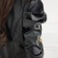 Dámská krátká kožená bunda černá 2