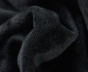 Dámska krátka mikina s kapucňou s mačacími ušami Priehlbiny na ramenách so šnurovaním stuhou Balónové rukávy s manžetou Bavlna a polyester Čierna 4