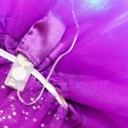 Dámska LED svietiaca tylová sukňa 40 cm Mini baletná sukňa s hviezdnou potlačou Vrstvená tutu sukne na batérie CR2032 Karnevalový doplnok 2