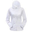 Dámská lehká nepromokavá bunda s kapucí na běhání Zapínání na zip Pružné manžety Boční kapsy Tenký polyester Sportovní střih 1