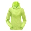 Dámská lehká nepromokavá bunda s kapucí na běhání Zapínání na zip Pružné manžety Boční kapsy Tenký polyester Sportovní střih 7