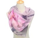 Dámská lehká šála s květinovým motivem Splývavý šátek 160 x 50 cm Polyester Jemný malířský vzor Doplněk k šatům i tričku 3