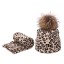 Dámská leopardí čepice s šálou 7