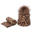 Dámska leopardí čiapka s šálom 9