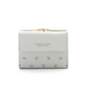 Dámská malá peněženka s potiskem drobných květin Kovové zapínání na horní straně Přední klopa Umělá kůže a polyester 10,5 x 8 x 2,5 cm 4