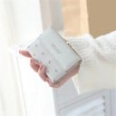 Dámská malá peněženka s potiskem drobných květin Kovové zapínání na horní straně Přední klopa Umělá kůže a polyester 10,5 x 8 x 2,5 cm 8