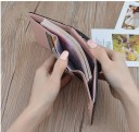Dámská malá peněženka s růží a kovovým rámečkem na mince Sloty na karty Oddíl na bankovky Umělá kůže 10 x 9 x 3,2 cm 9