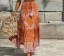 Dámska maxi sukňa oranžová 2