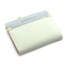 Dámska mini peňaženka z umelej kože so zipsom Dvojfarebný dizajn so zlatými kovovými detailmi Malý formát 11,5 x 9,5 x 1,5 cm do kabelky 7