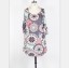 Damska mini sukienka z wycięciami - ponadgabarytowa 9