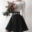 Dámska mini sukňa s ozdobnými krúžkami 1