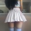 Dámska mini sukňa s vysokým pásom a retiazkou 2