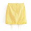 Dámska mini sukňa žltá 1