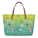 Dámska neoprenová kabelka do ruky s potlačou lekárov a zdravotných sestier Bodkovaný vzor Dve uši 21 cm Rozmery 39 x 29 x 11,5 cm 4