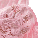 Dámská noční souprava krajková košilka s ramínky a kalhotky polyester pro každodenní nošení 7